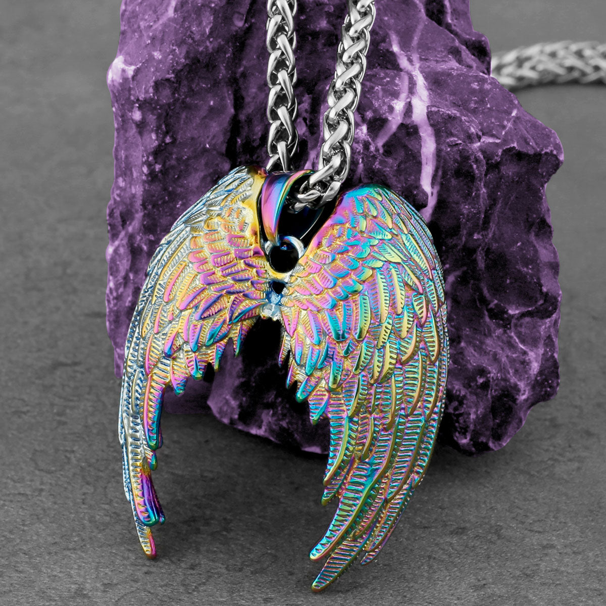 Bird Wings Stainless Steel Necklace