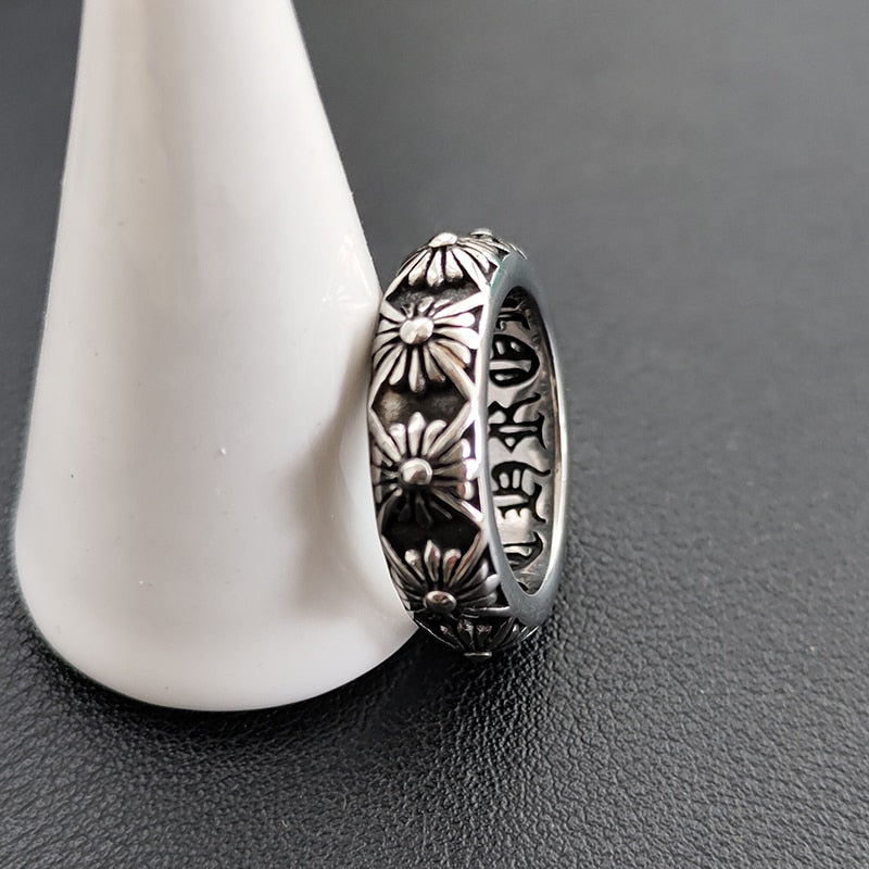 Daisy flower Stainless Steal Ring