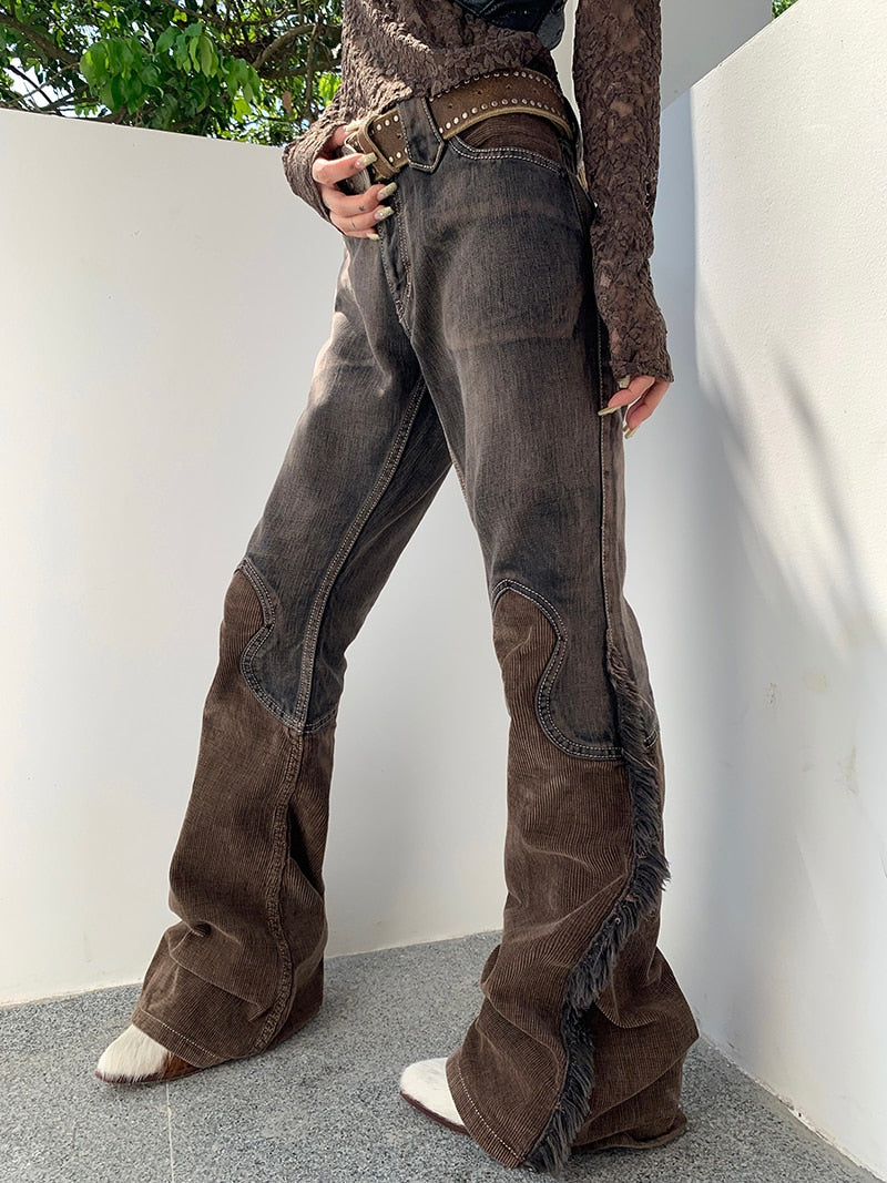Woman's Brown Flared Jeans