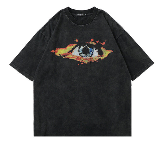 Vintage Fire Eye Graphic Tee