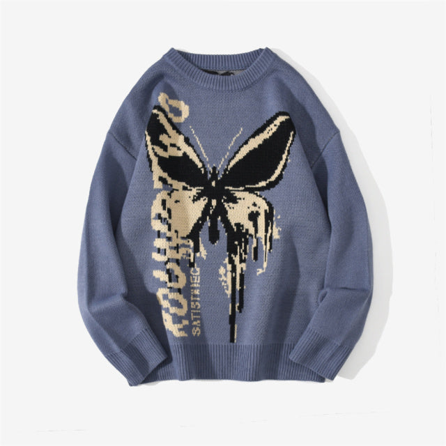 Butterfly Knitted Sweater